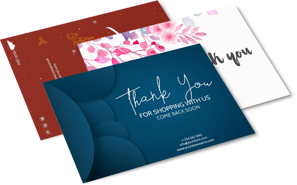 Personalized thank you cards print three rexdale